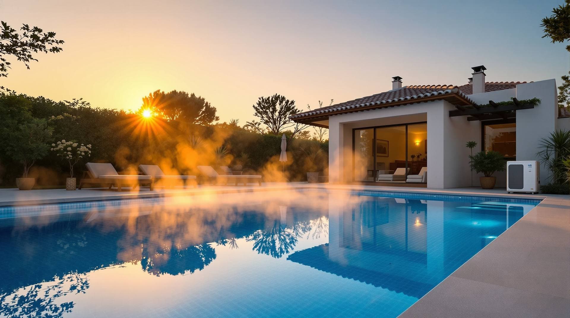 Bomba de calor para piscina en Barcelona: baño de primavera a otoño