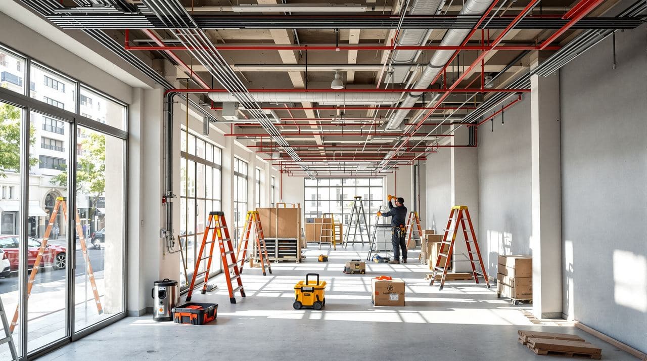 Instalación eléctrica en reforma de local comercial Barcelona