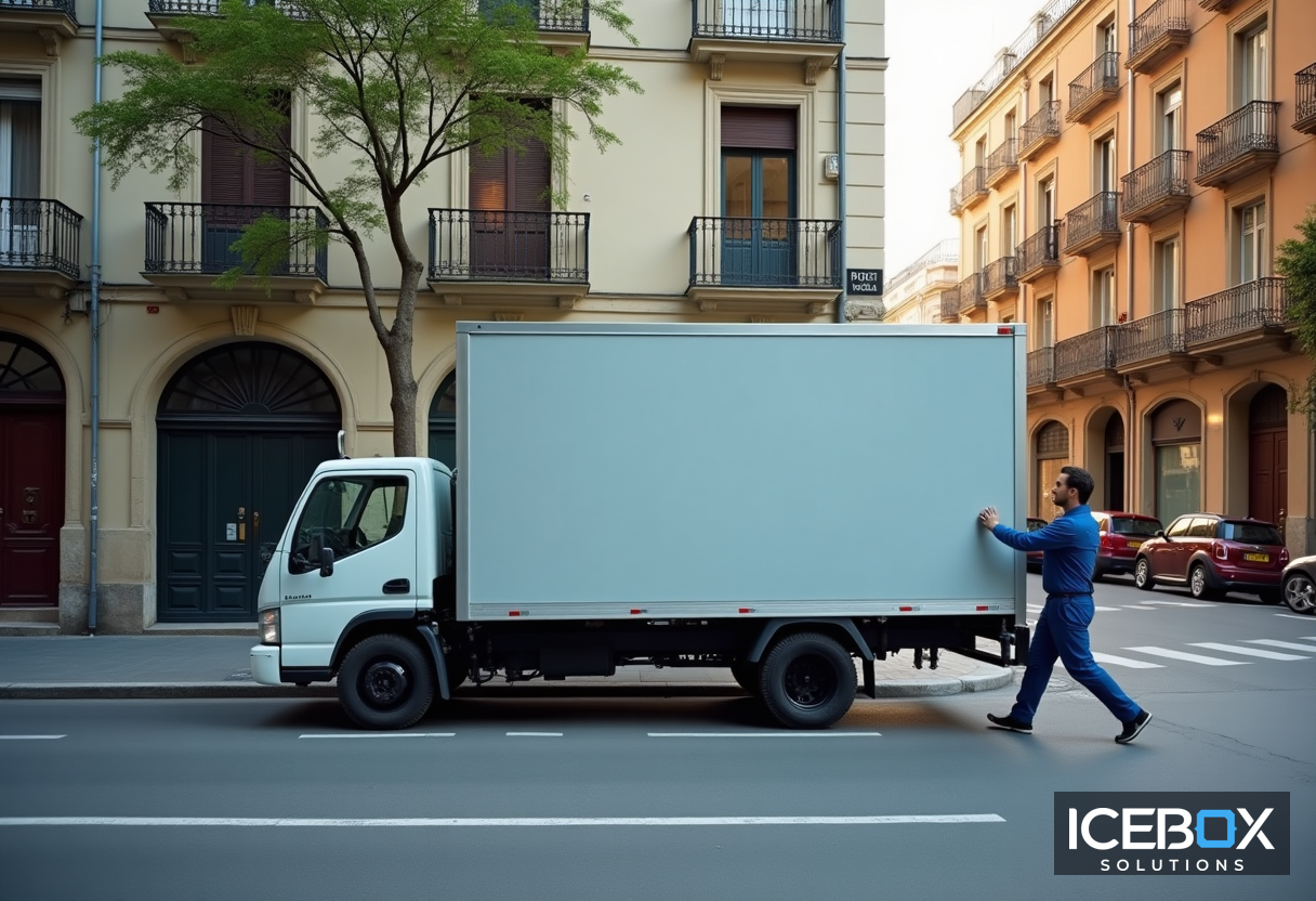 furgoneta de servicio técnico ICEBOX en Barcelona