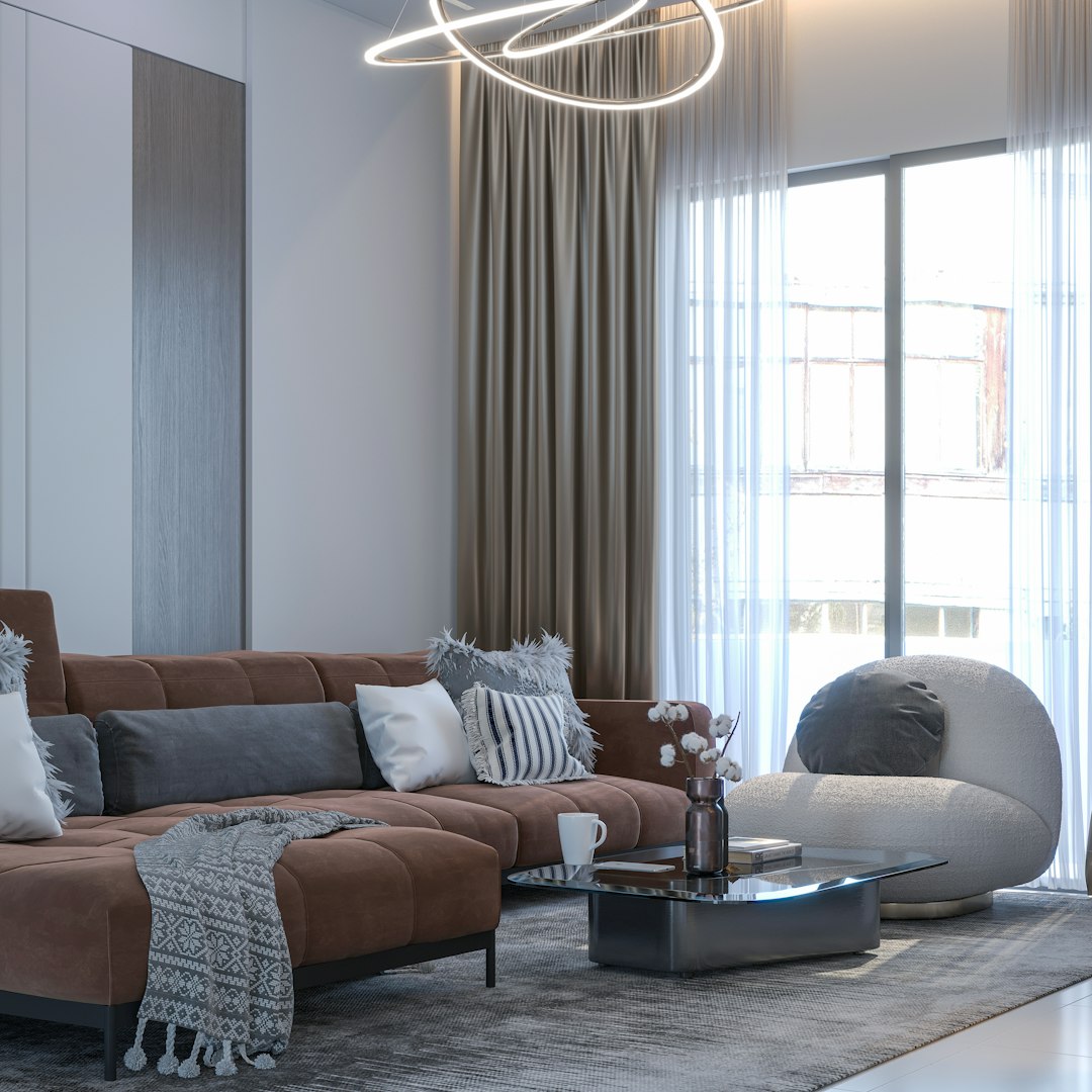 Salón con calefacción